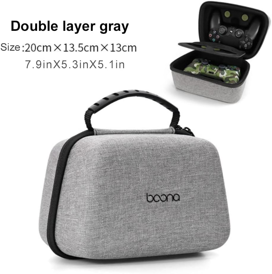 Case for PS5 Controller, Xbox Series X/S, Carrying Case Game Controller Holder Heavy Duty Protective Cover Hard Shell for Sony-Grey image number 5