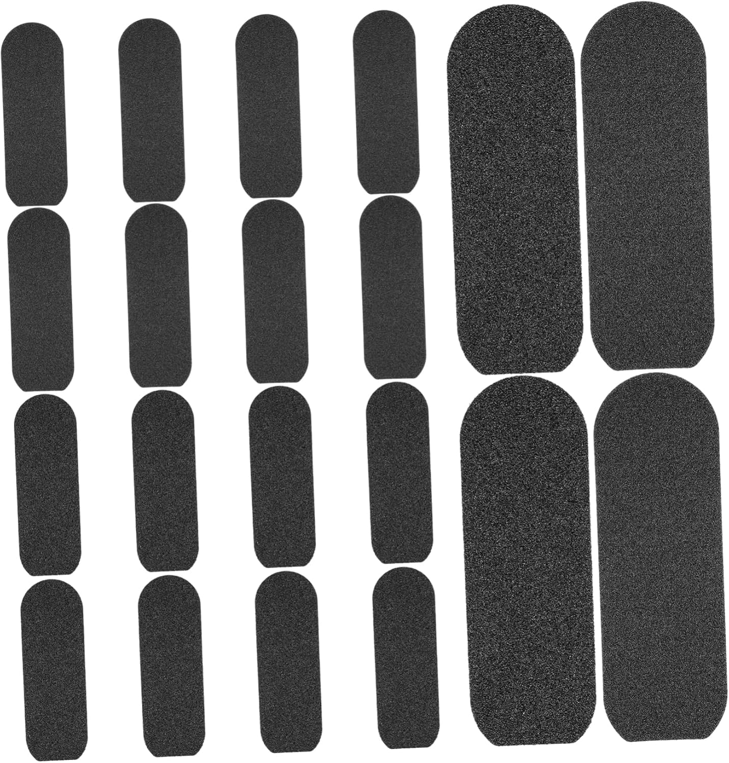 PLAFOPE 20Pcs Foot File Replacement Adhesive Pads Coarse Fine Grits Self-Adhesive Foot Care Pumice Stones Sheets