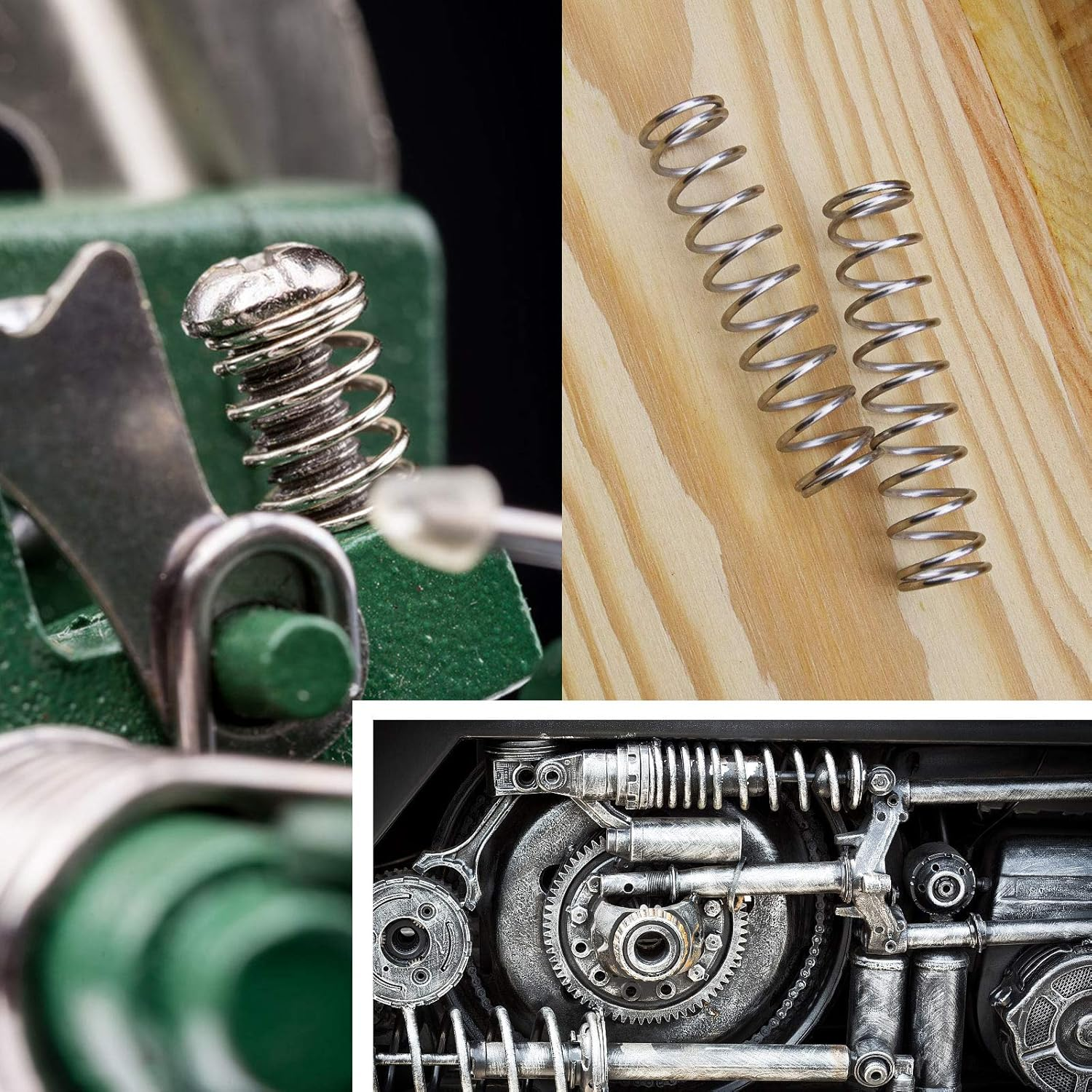 Emsea Coil Compression Springs Stainless Steel 1.2Mmx10Mmx40Mm Silver Pack of 20