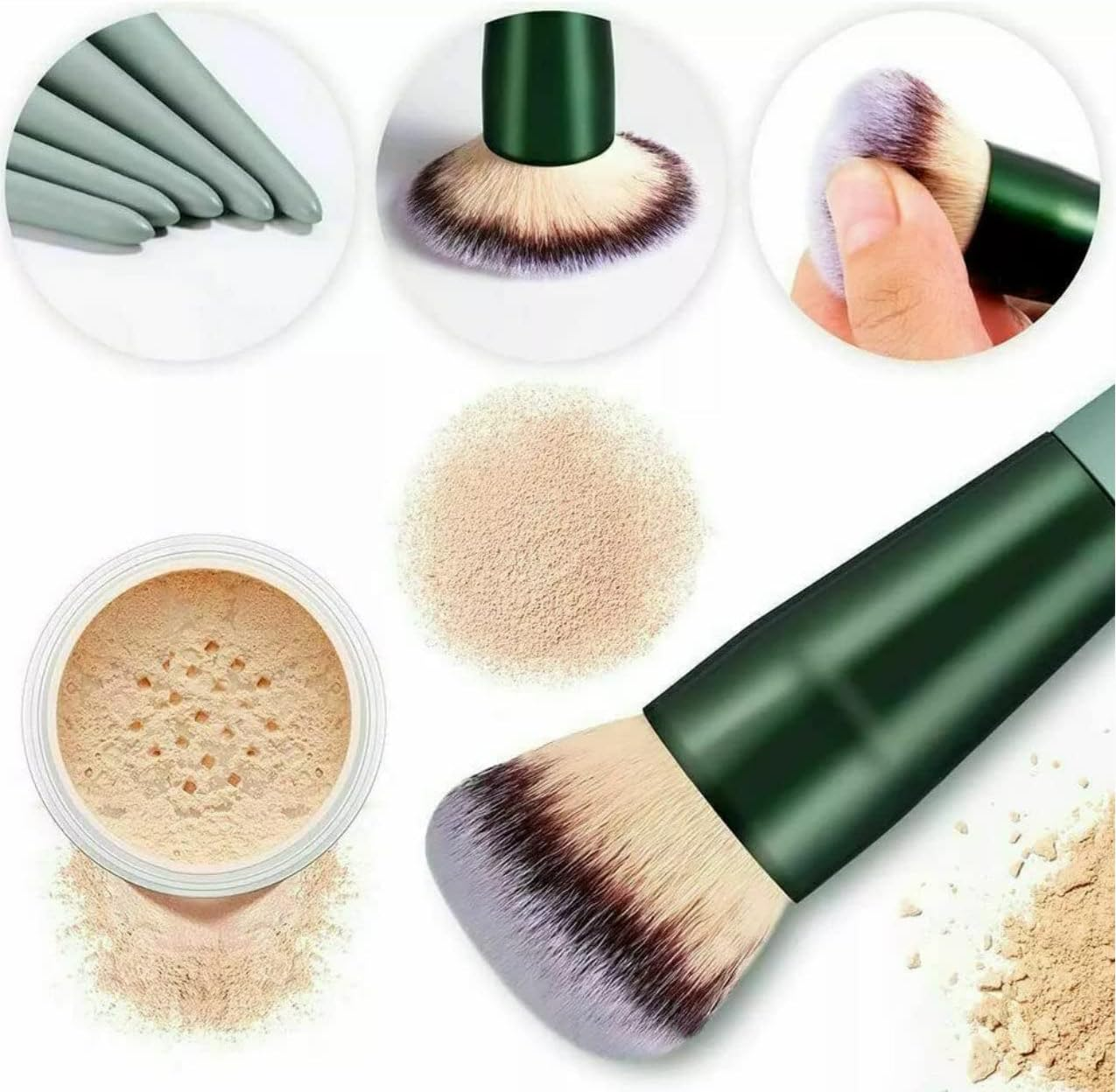 13 Pcs Professional Makeup Brushes Set Beauty Foundation Eyeshadow Makeup Brush - Available in Pink & Green