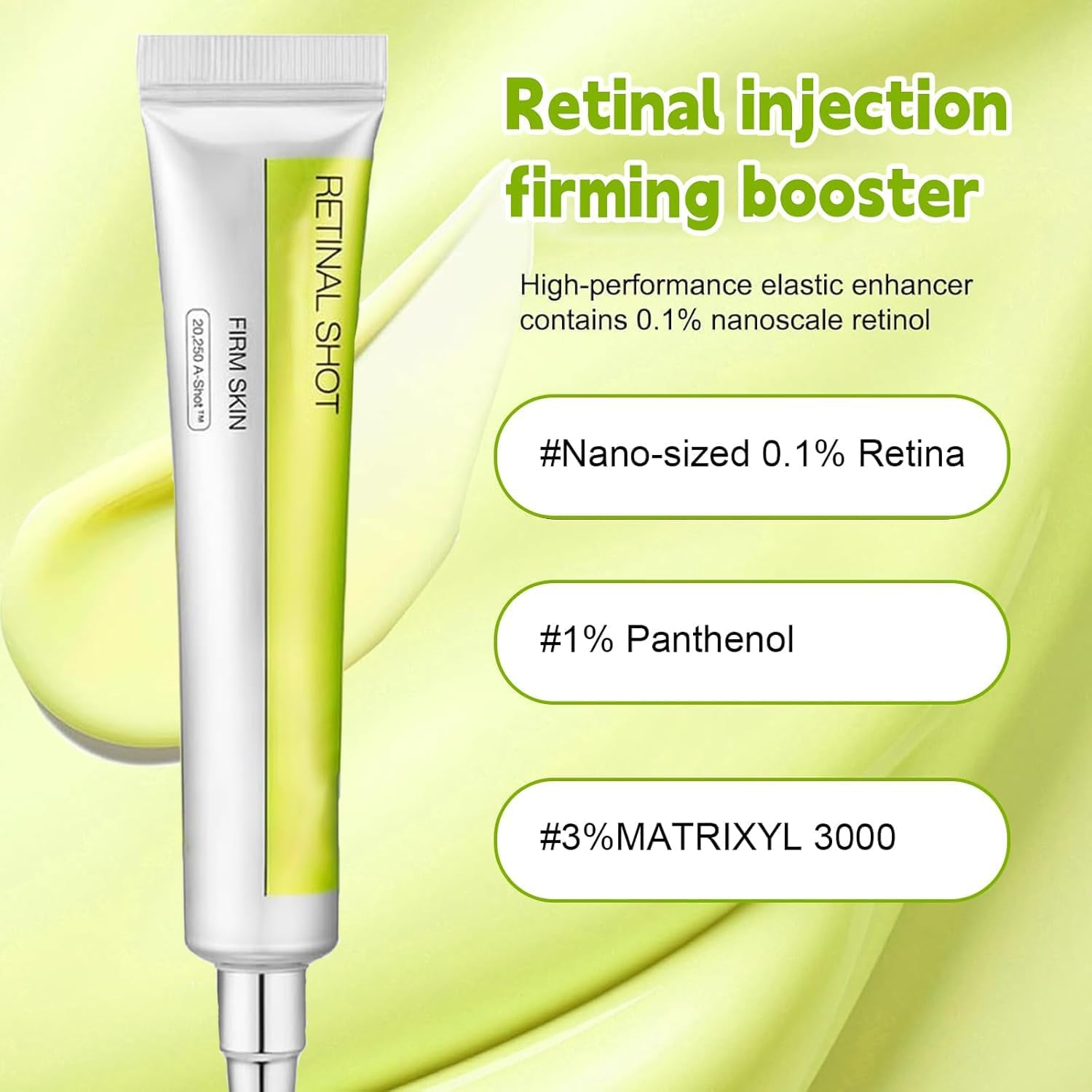 Retinal Shot Tightening Booster, 15 Ml Retinol Shot Tightening Serums, Retinal Mild Firming Face Cream, Firming Moisture Booster, Suitable for All Skin Types image number 4