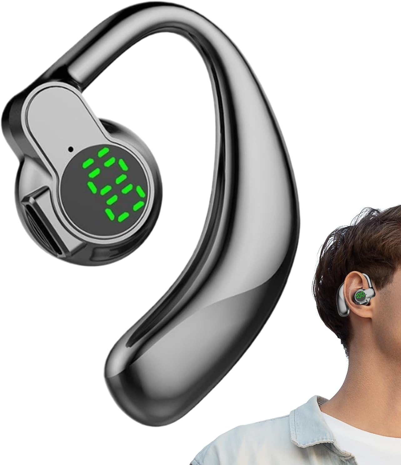 Wireless Translation Earbuds - 10M Voice Translator Earphones, Seamless Two-Way Translation, Long Battery Life | Wireless Earbuds for International Communication, Language Learning, Confer