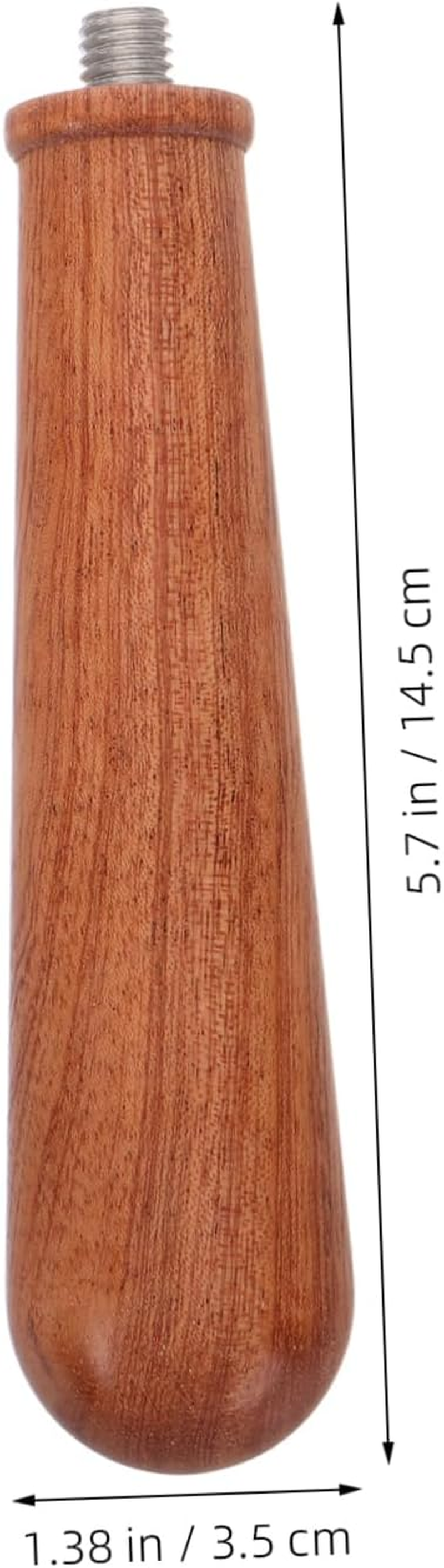 STOBAZA Espresso Machine Accessory Tea Portafilter Wooden Handle Bottomless Replacement Part image number 4