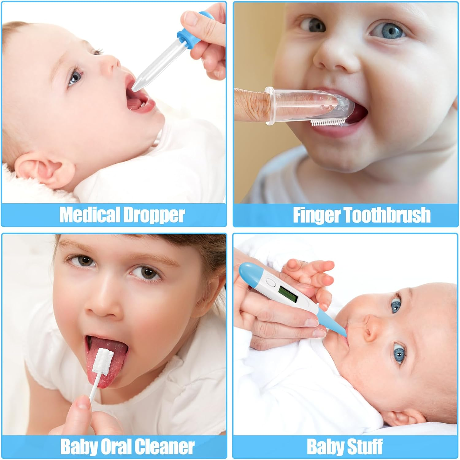 Baby Healthcare and Grooming Kit for Newborn Kids, 18PCS Upgraded Safety Baby Care Kit, Newborn Nursery Health Care Set, Baby Care Products - Blue image number 3