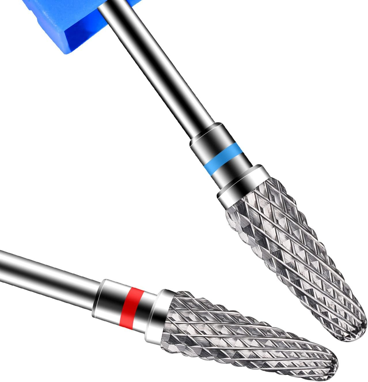 Diesisa 2 Pack Nail Drill Bits for Acrylic Nails, 3/32" Shank Drill Bits for Nails Professional Electric Nail Drill Bits for Home Salon/Fine+Medium Nail Bits - 5 in 1 Cylindrical Bit - Nib image number 7