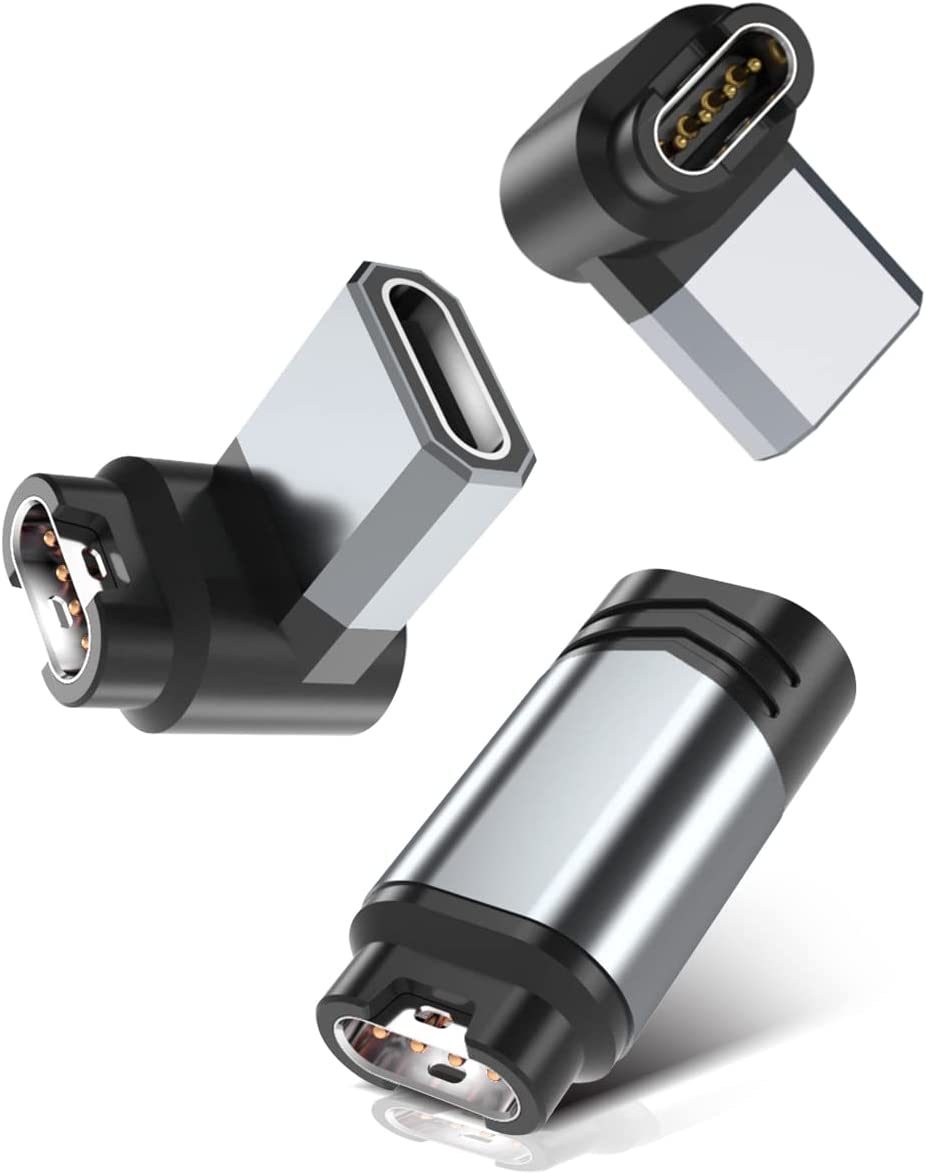 Itramax USB C Charger Adapter for Garmin Watch 4Pack,Type C Charging Cable Converter for Garmin Fenix 8 7 7S 7X 6 E Pro Solar,Forerunner 970 570 965 265 955 165,Instinct,Venu 3S,Vivoactive,Epix,Tactix