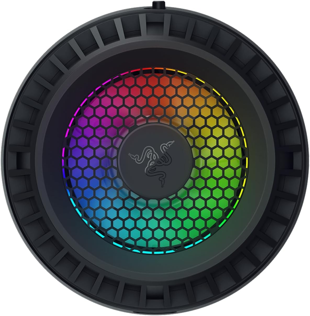 Razer Phone Cooler Chroma (Universal Clamp) - Smartphone Cooling Fan Chroma RGB (Compatibility with Most Smartphones, Advanced Cooling Technology, Twelve RGB Leds, USB Type-C) Black image number 2