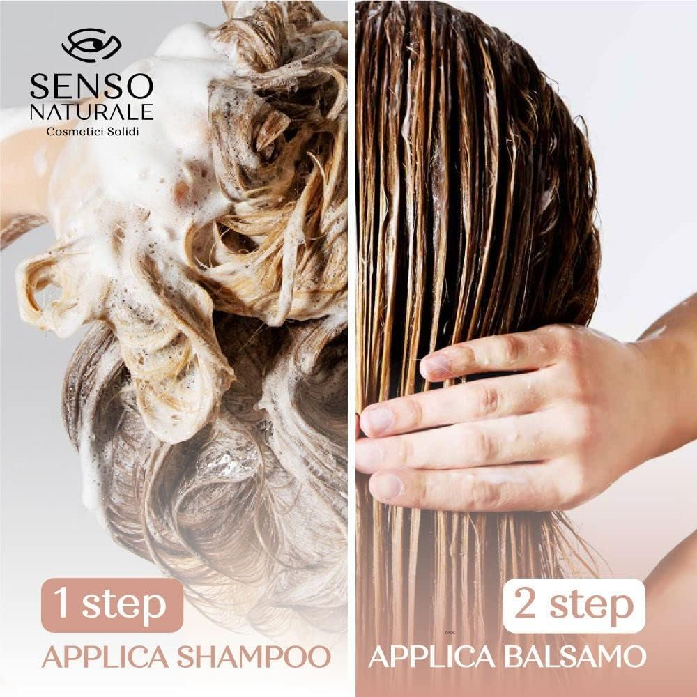 Nourishing Solid Shampoo Repair Dry Hair, Split Ends, Nourishes Damaged Hair, Ecological and Vegan, Rose Hips, Pink Tone, Ylang Ylang, Natural and Plastic-Free, Ph 4.5-5.5 (2 in 1) image number 4