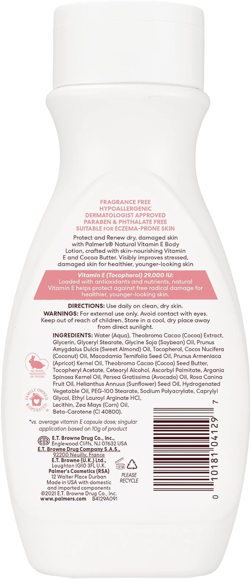 Palmer'S Natural Vitamin E Body Lotion 250Ml image number 1