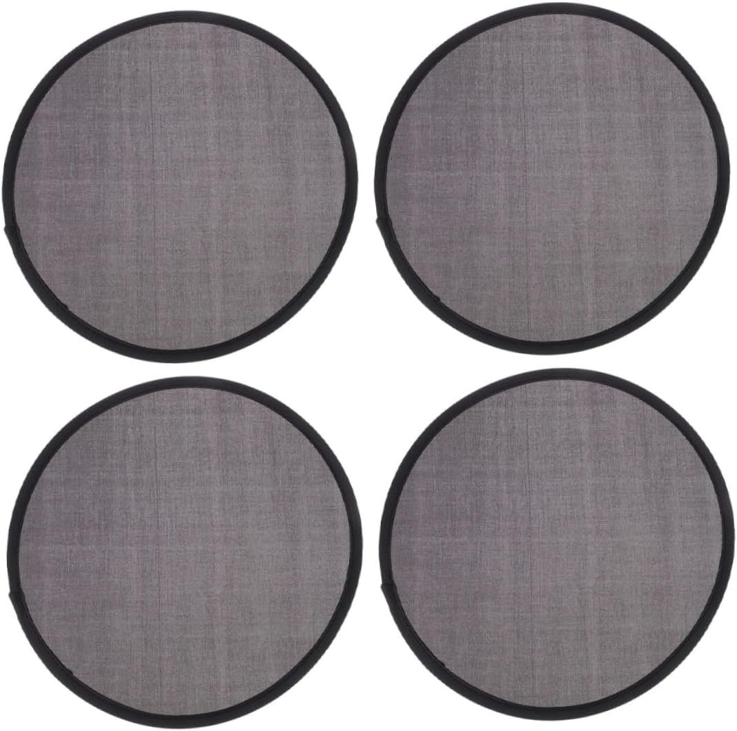 CORHAD Pack round Folding Hand Fans for Summer Instant Cool Portable Disc Fans Lightweight Compact for Weddings Festivals Decor image number 5