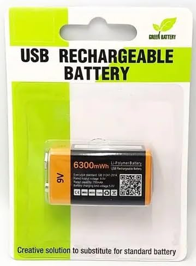 Rechargeable 9V Lithium Batteries 6300Mwh LI-PO Battery 700Mah with Cable Znter image number 3