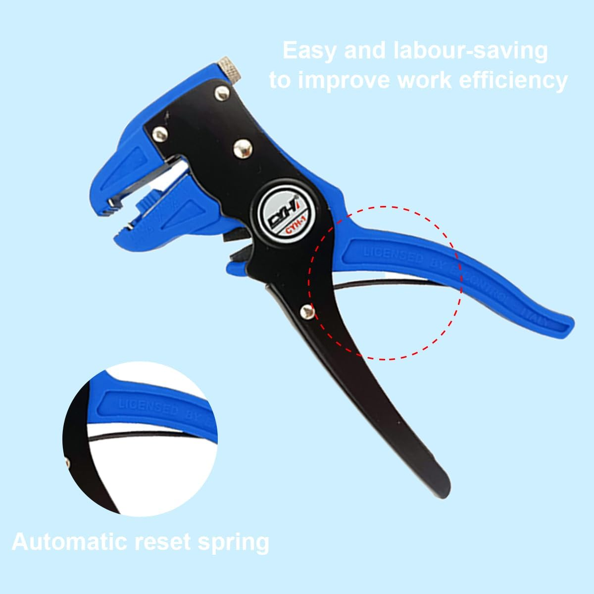 Vista 2-In-1 Automatic Wire Stripper, Self-Adjusting with Depth Stop, Electronic and Automotive Repair Tool image number 2