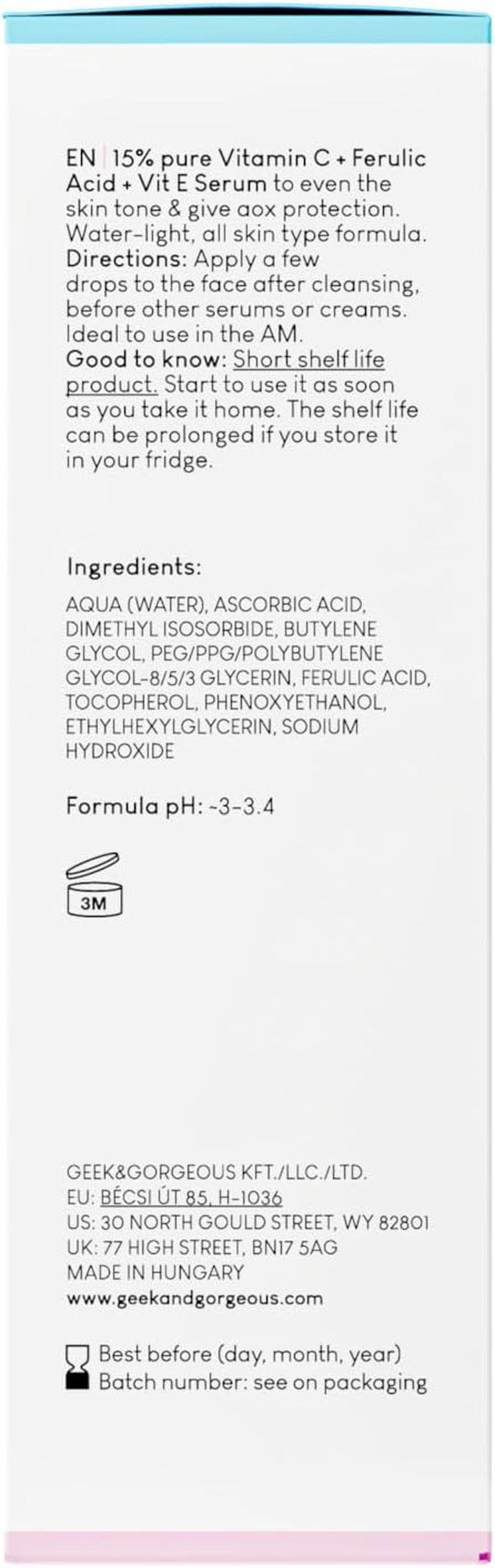 C-GLOW 15% Vitamin C + Ferulic Acid & Vitamin E (30 Ml) image number 1