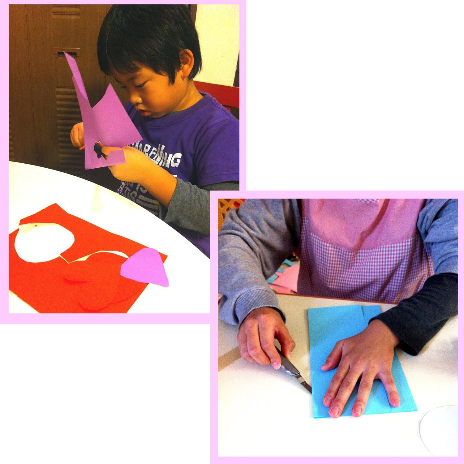 Daio Paper Construction Paper, Recycled Color Construction Paper, 4 Cut Size, 100 Sheets, Kuchiba-Iro (Long Leaves)