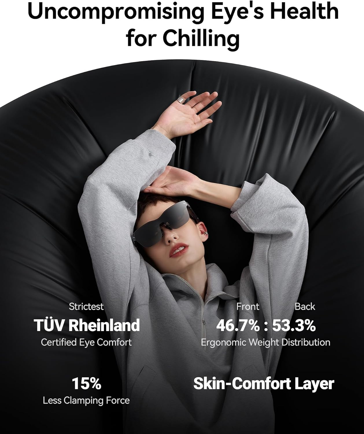 RAYNEO Air 2S XR Glasses - Smart Glasses with 201" Micro OLED, XR Glasses 120Hz 600Nits Brightness-2024 New-Model.