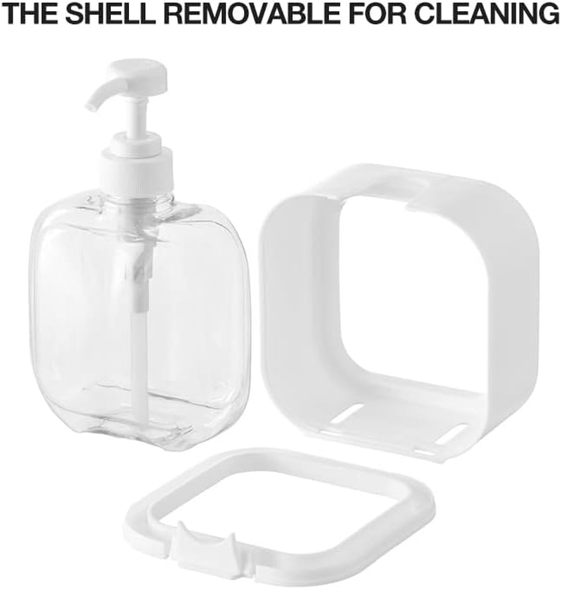 AIMALL Plastic Pump Bottles for Bathroom Soap Shampoo Cream Lotion Dispenser Bottling- Eco-Friendly & Reusable for Bathroom & Kitchen Use