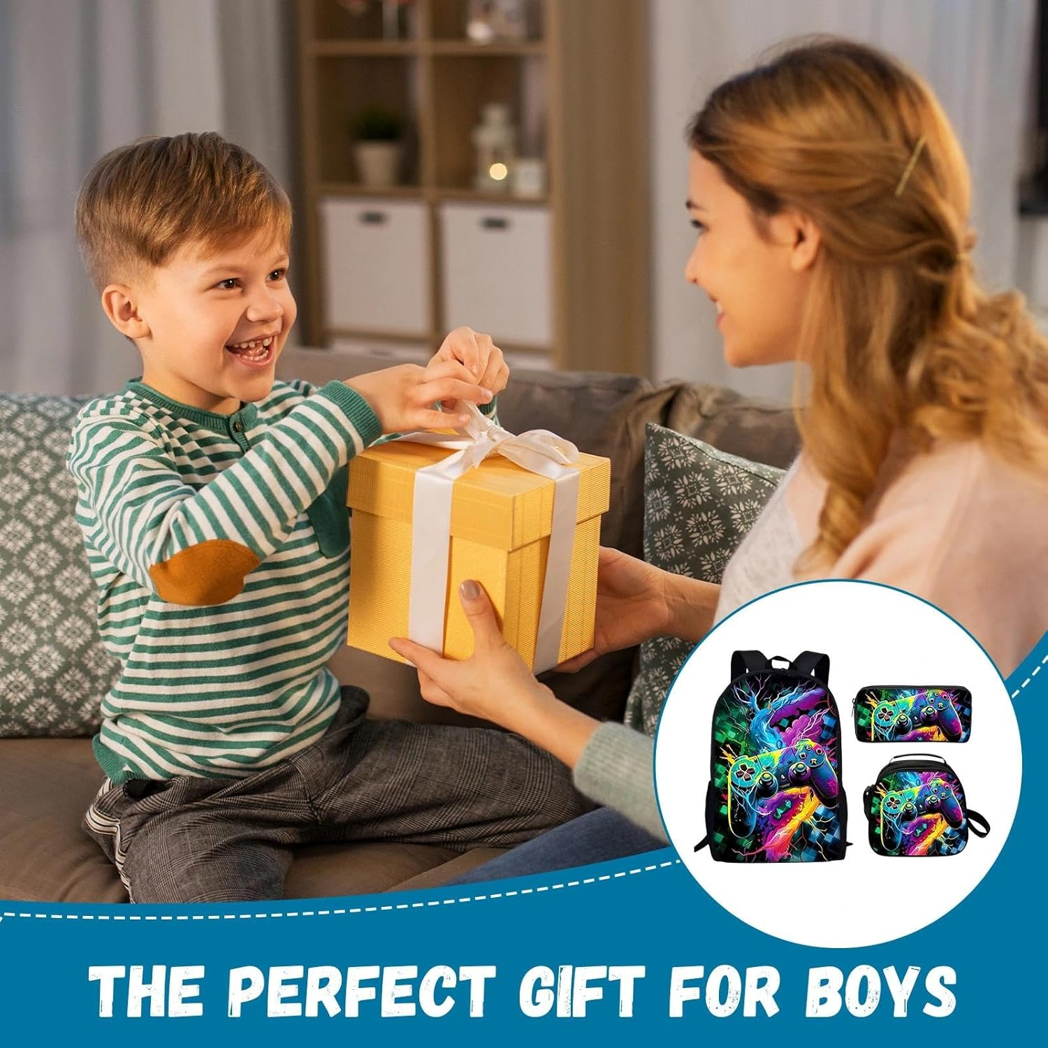 Fakcrkun FUUNY Gaming Backpack Set image number 4