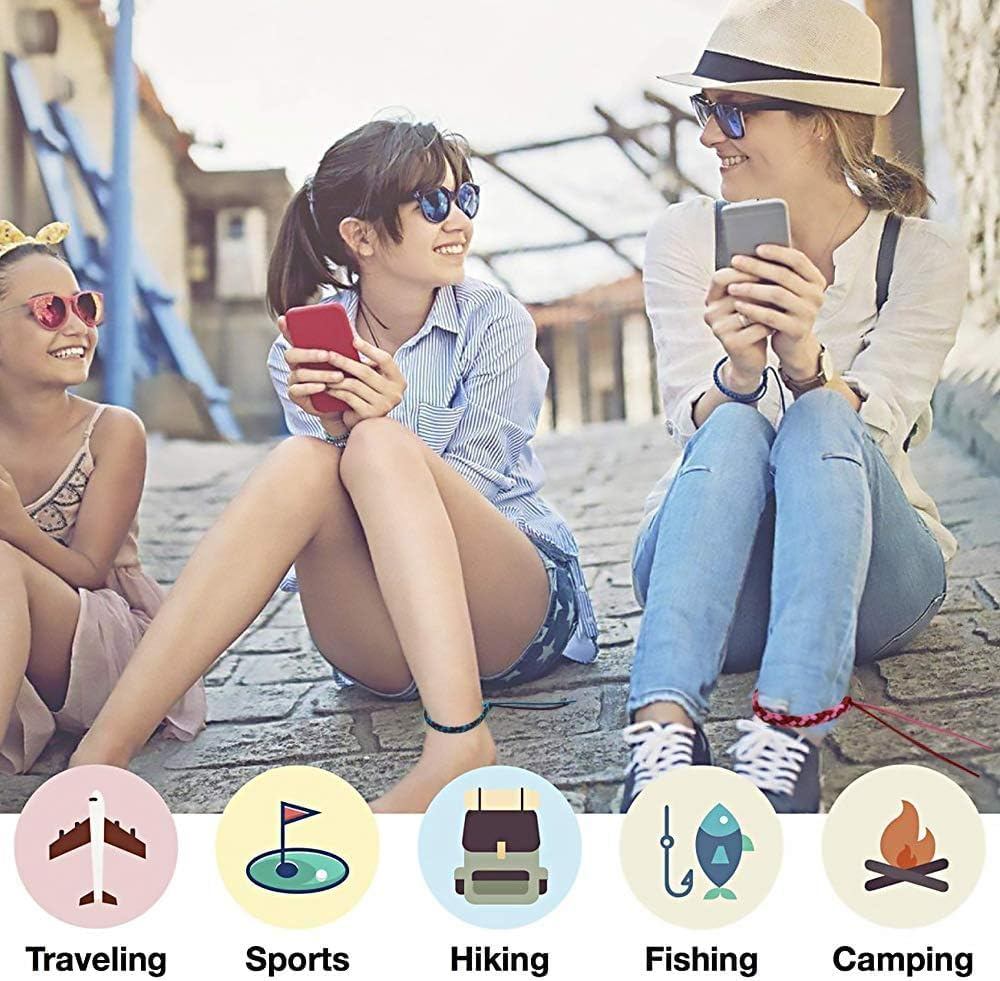 12 Pack Mosquito Repellent Bracelets, Solid Color PU Leather Insect Bug Repellent Wrist Bands, Premium Quality Natural Protection Wristbands for Kids Adults Outdoor Camping Fishing Traveling image number 6