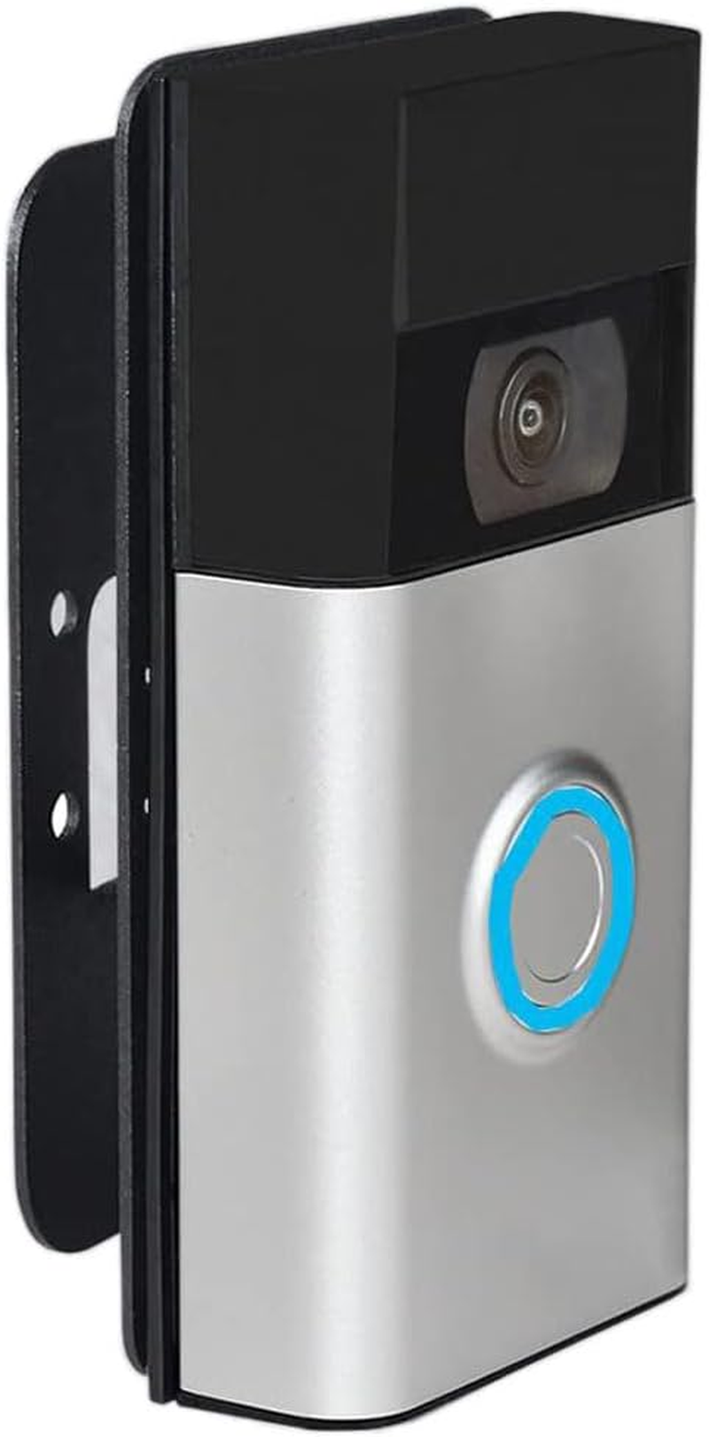 PAIKIUU Adhesive Ring Doorbell Mount with Adjustable 90 Degree Angle, 2 Way Installation Ring Doorbell Bracket No Drill with Screws Mounting Wedge Kit for Ring Video Doorbell