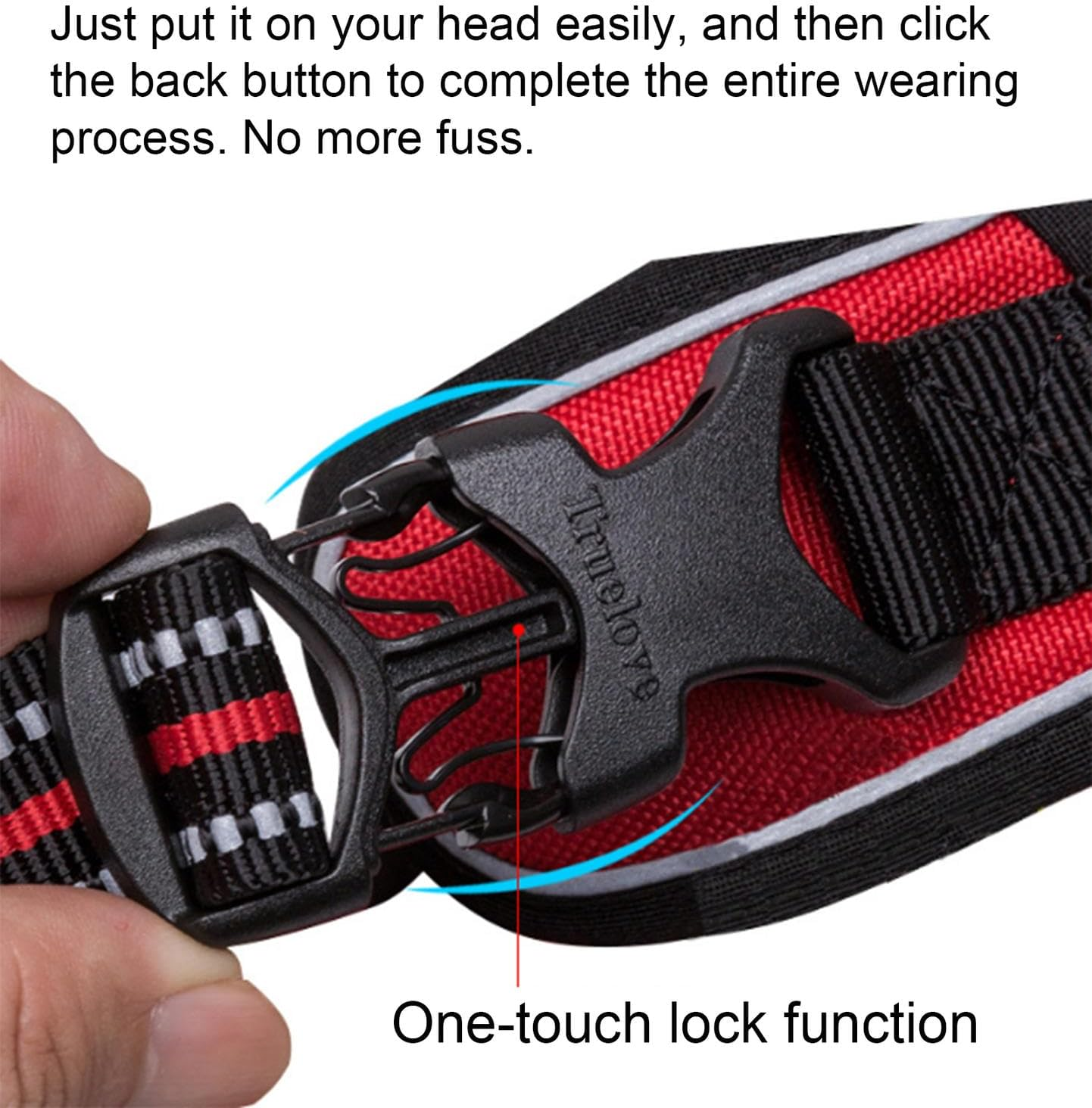 No Pull Dog Harness, No Choke Front Clip Reflective Dog Vest with Soft Padded Vertical Handle, 3 Leash Attachments for Small Medium Large Dogs,A-Xsmall image number 3