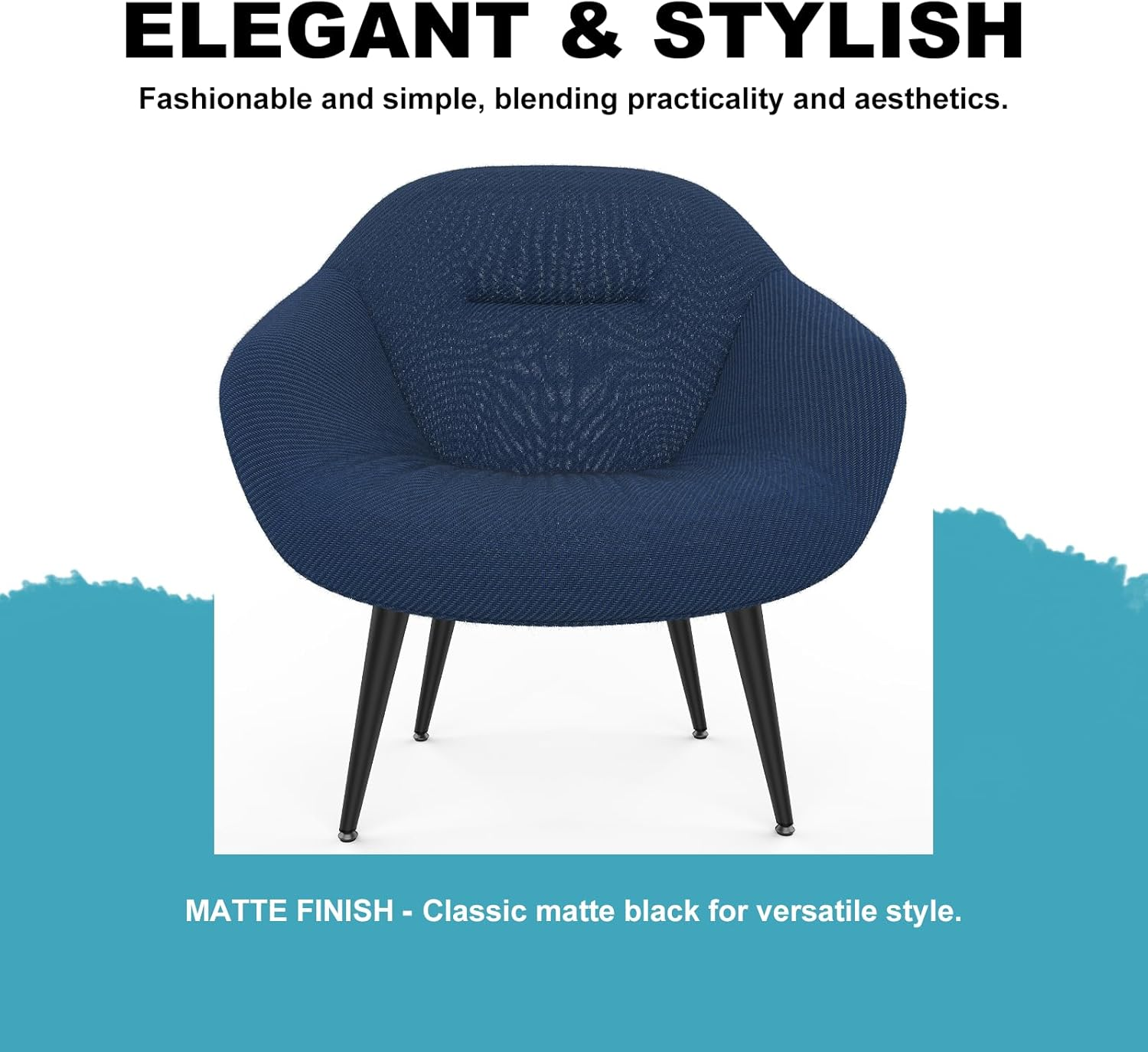 Sunvfafa Furniture Legs Heavy Duty 15.5Cm | 6 Inch, Replacement Cabinet Legs for Furniture Set of 4, Matte Black Metal Legs for Cube Storage, Mid Century Modern Short Dresser Feet for Nightstand image number 1