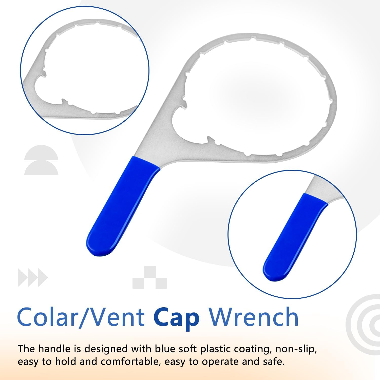 6 Inch Colar/Vent Cap Fuel Filter Wrench for 380134 382 Compatible with Detroit Diesel Truck Engines Cummins Engines, Davco 382 Filter Wrench image number 6