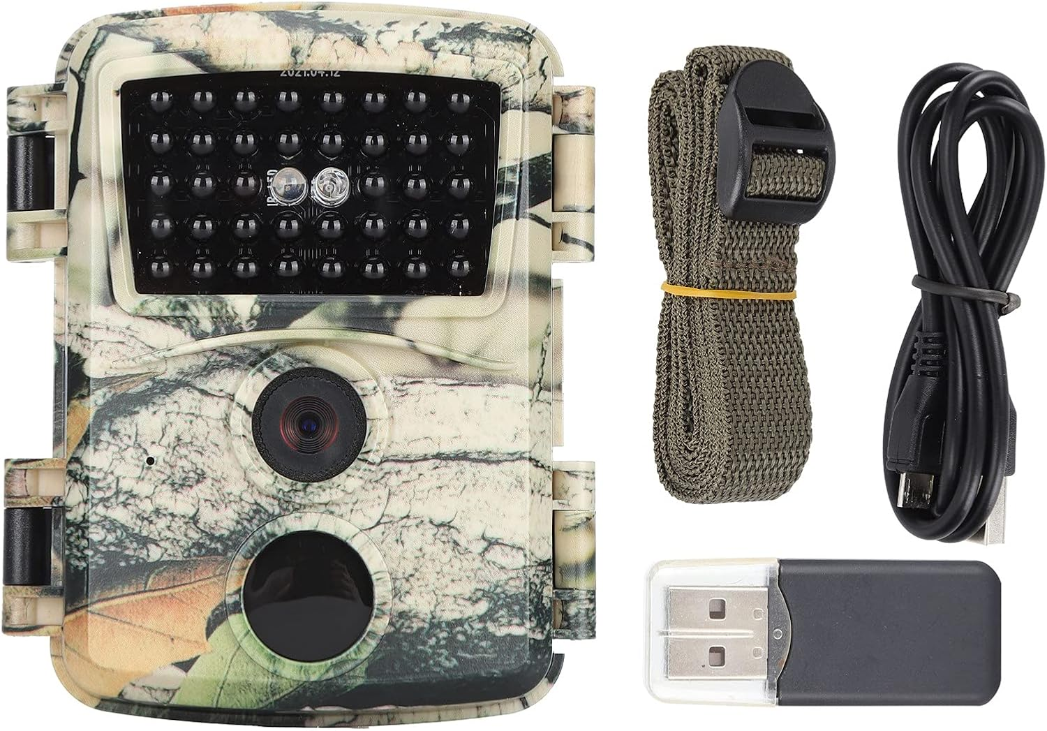 Mini Trail Camera, 12MP 1080P Waterproof Game Cam with PIR Sensor and Wide Lens Angle for Wildlife Monitoring Hunting(Pr600C) image number 4