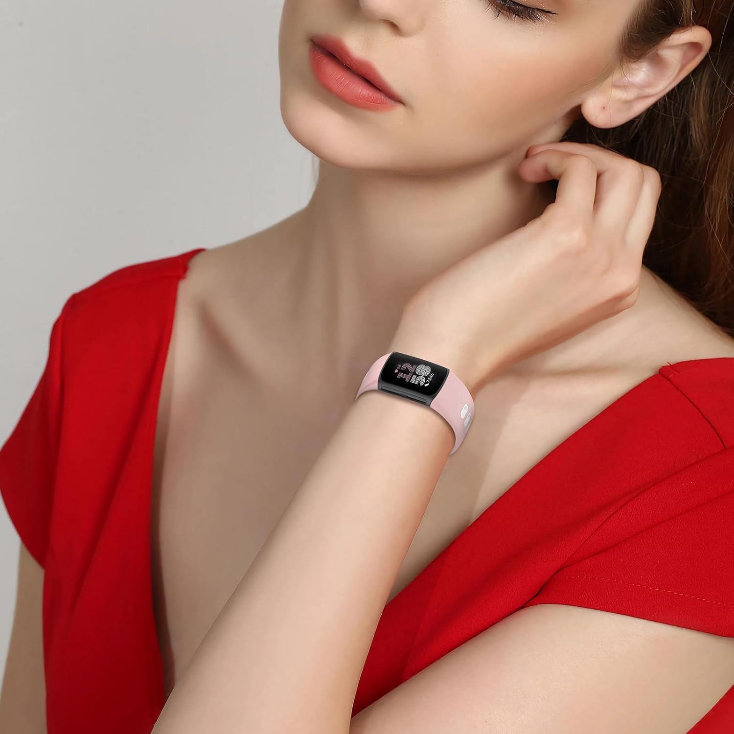 Silicone for Fitbit Charge 6 Band/Fitbit Charge 5 Band Women Men, Soft Silicone Breathable Sport Strap Replacement Wristbands - 03-Water Duck image number 2