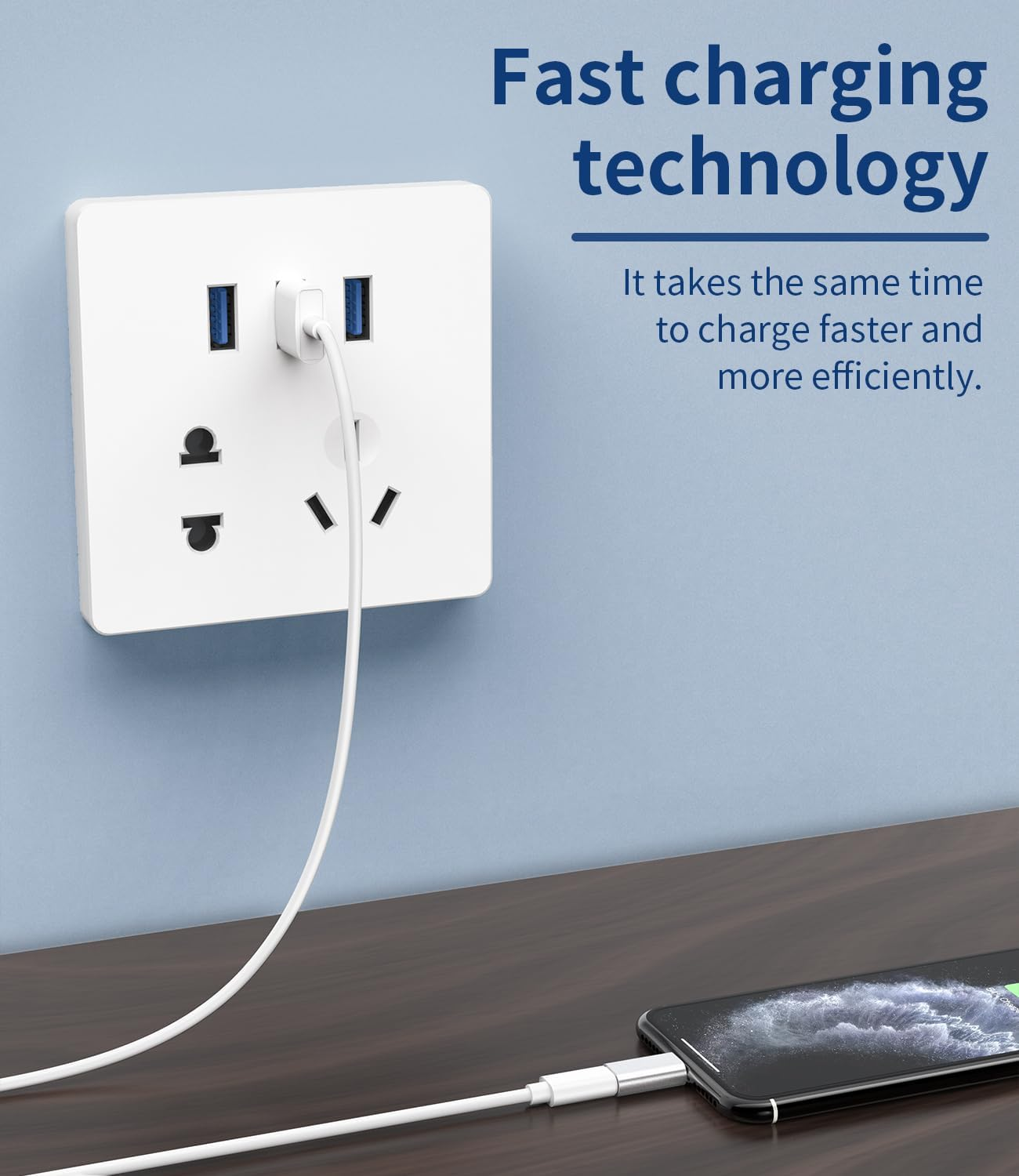 USB C Female to Lightning Male Charging Adapter(3 Pack)For Iphone14 13 12 Pro Max for Apple MFI Certified for Ipad Lighting Connector Type C Power Cable Charger Adaptor Converter Android Data Transfer image number 5