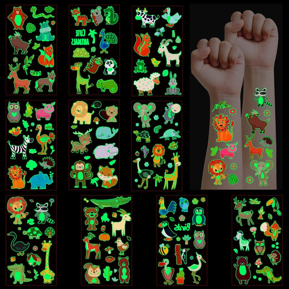 Diuli Princess Luminous Sticker, 10Pcs Glow in the Princess Dark Stickers Princesses Decals Ceiling Baby Room Skull Wall Decor DIY Luminous Adhesive Sticker for Girls Boys Bedroom Nursery