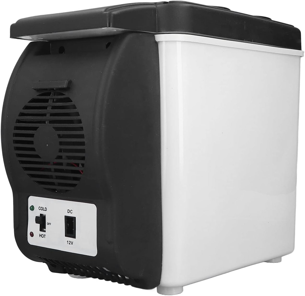 Mini Car Refrigerator, 12 Volt Portable 6L Fridge, Multifunctional Thermoelectric Cooler and Warmer, Low Noise, Food Grade Material, Hot and Cold Switch