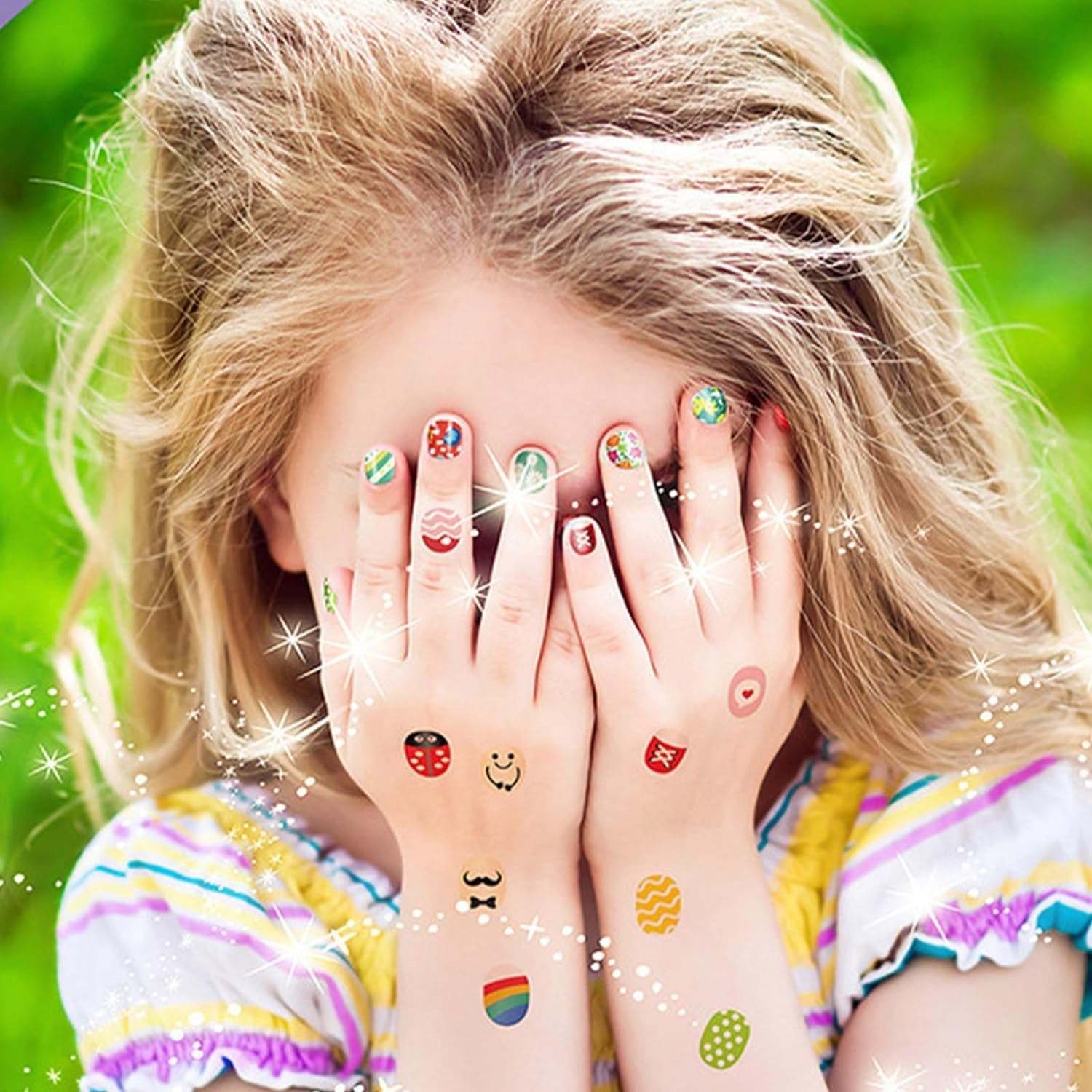 Nail Stamper Set - Cute Childrens Nail Art Kit, Creative Nail Machine Toy for Christmas, Nail Stickers Nail Art Kit, Nail Art Kit Nail Stamper, Nail Art Kit for Fun Nail Art Parties/893 image number 1