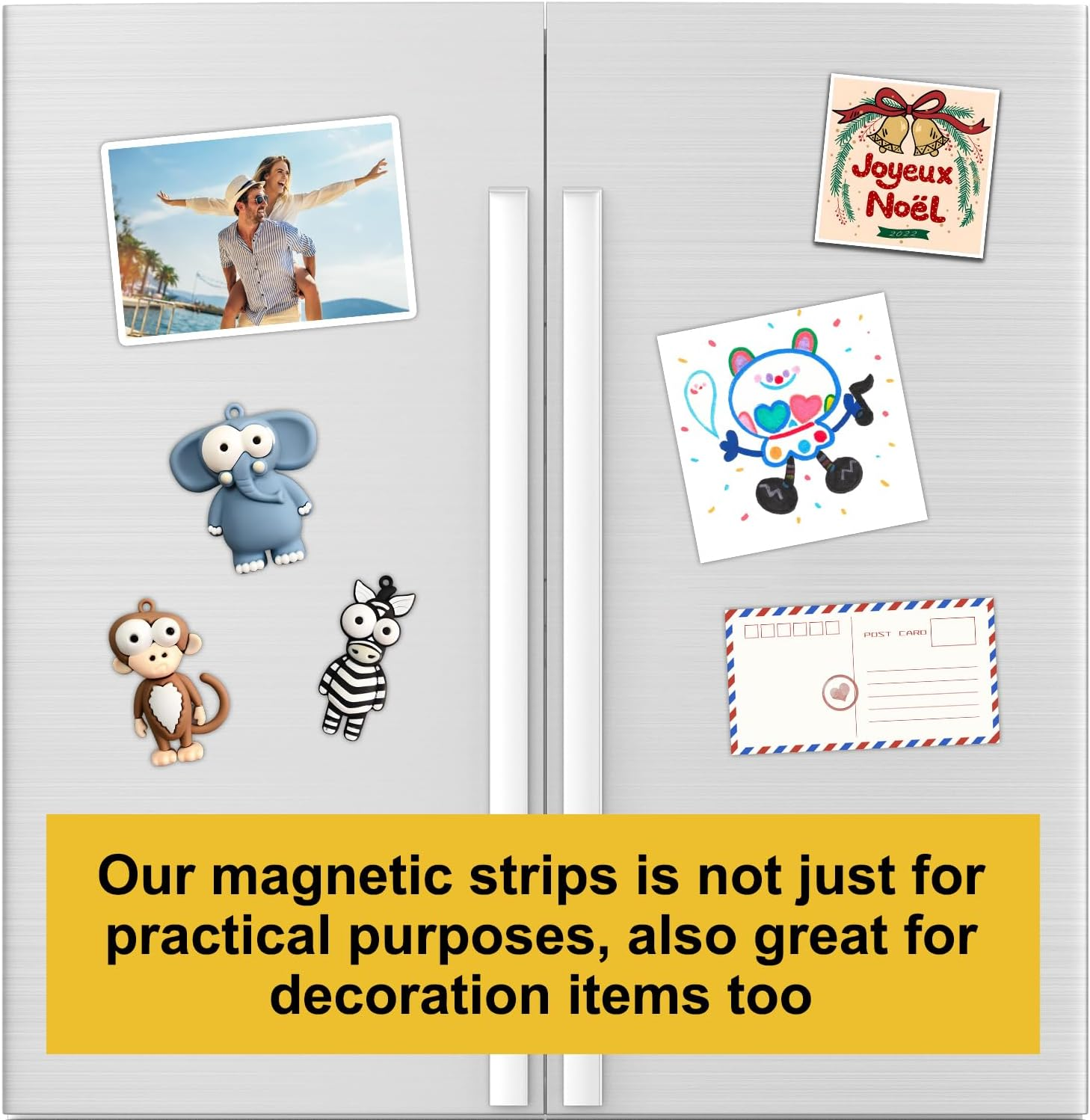 STTMGN Magnetic Tape with 3M Strong Adhesive Backing,1X3" 12Pcs,Flexible Self Adhesive Magnets,Magnetic Tape Flat Rubber Magnet Strip,Available for DIY Crafts,Art Projects,Photo and Picture Etc image number 3