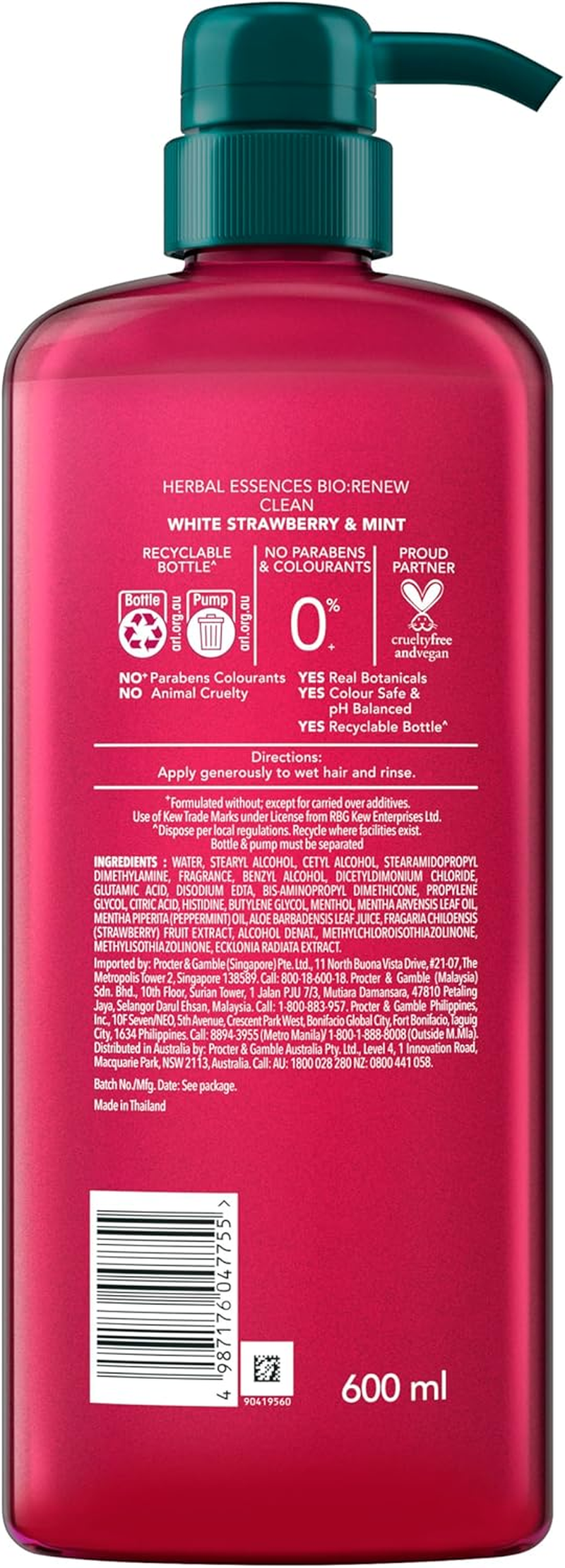 Herbal Essences Bio Renew White Strawberry & Mint 600Ml Conditioner