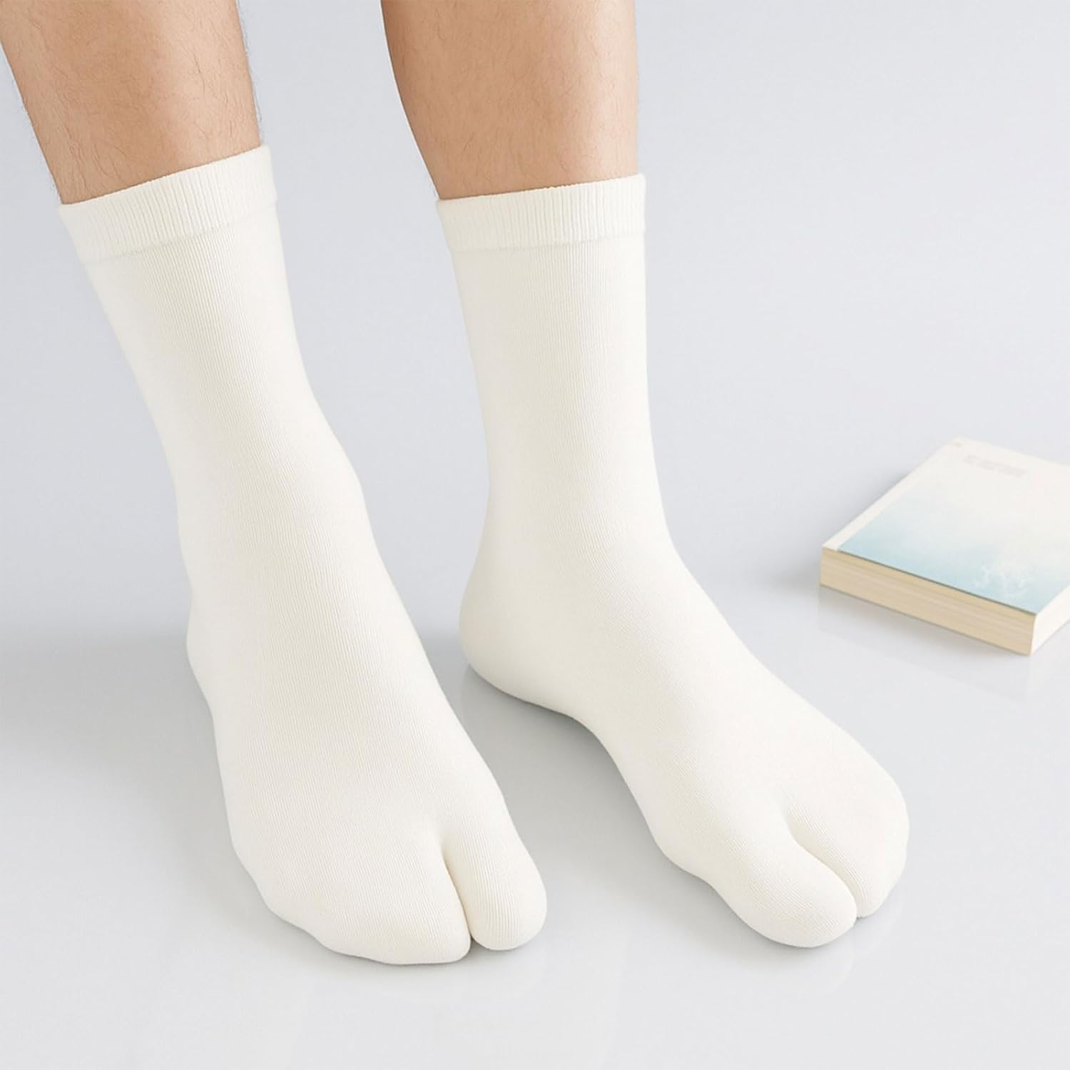 Flip Flop Socks for Men and Women, Cotton Tabi Socks with Split Toe Design, Breathable, Durable, Comfortable, 6 Pieces Set, SZTTY image number 1