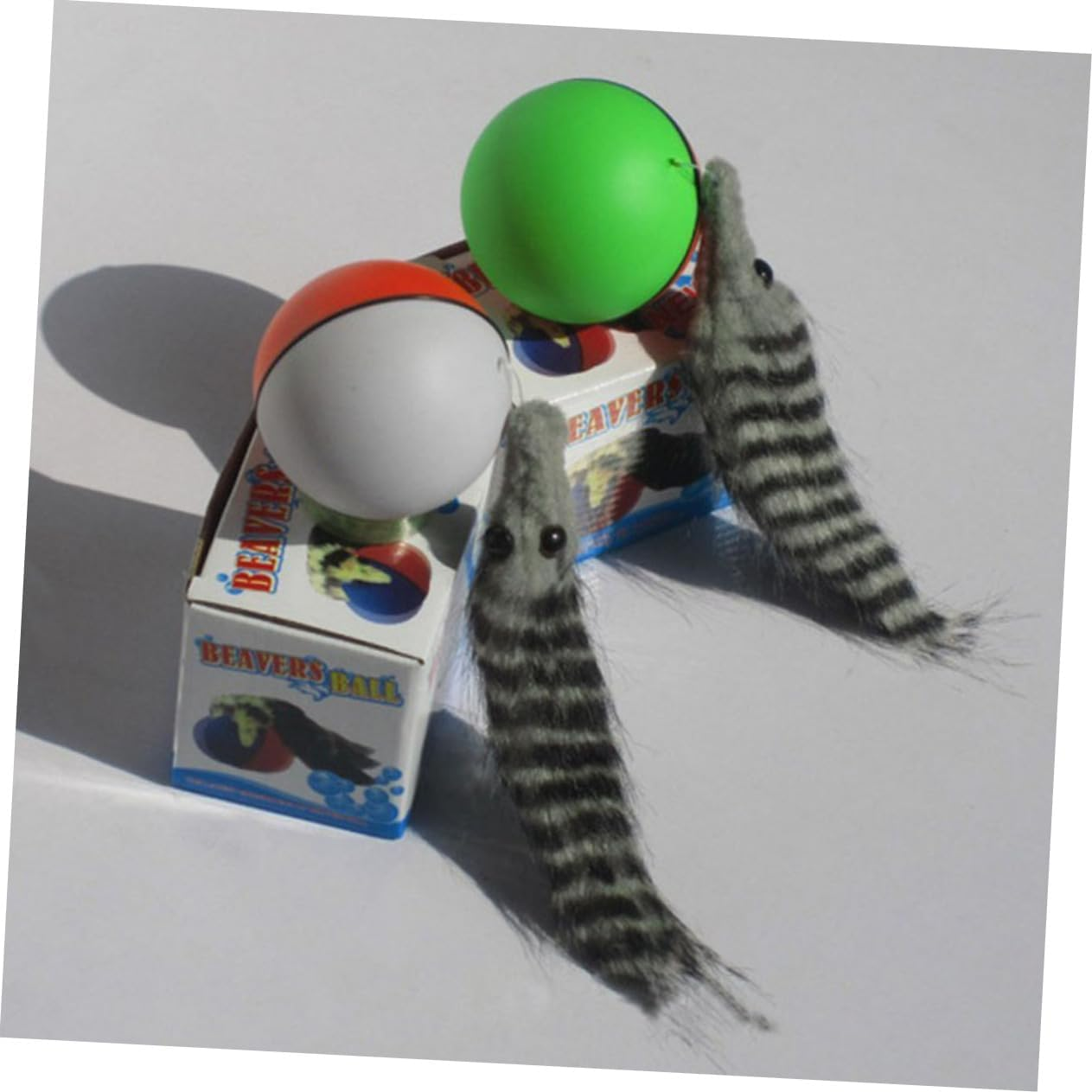 HYTROVE Electric Weasel Ball Toy Rolling Ball Interactive Cat Dog Puppy Toy Random Color Suitable for Pet Play and Exercise