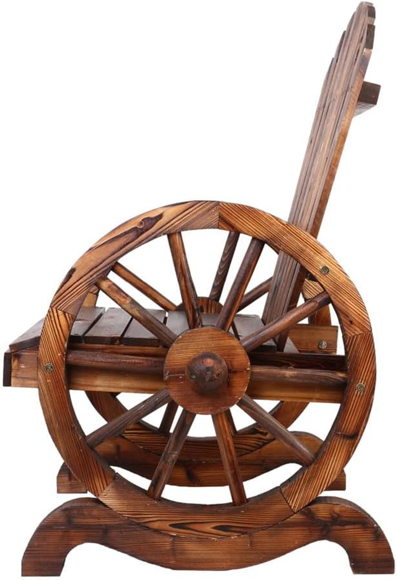 Gardeon Outdoor Wagon Chair Wooden Lounge Chairs, Patio Furniture Setting Backyard Garden Porch Indoor Pool, Timber Armrest Blackrest All-Weather Brown image number 2