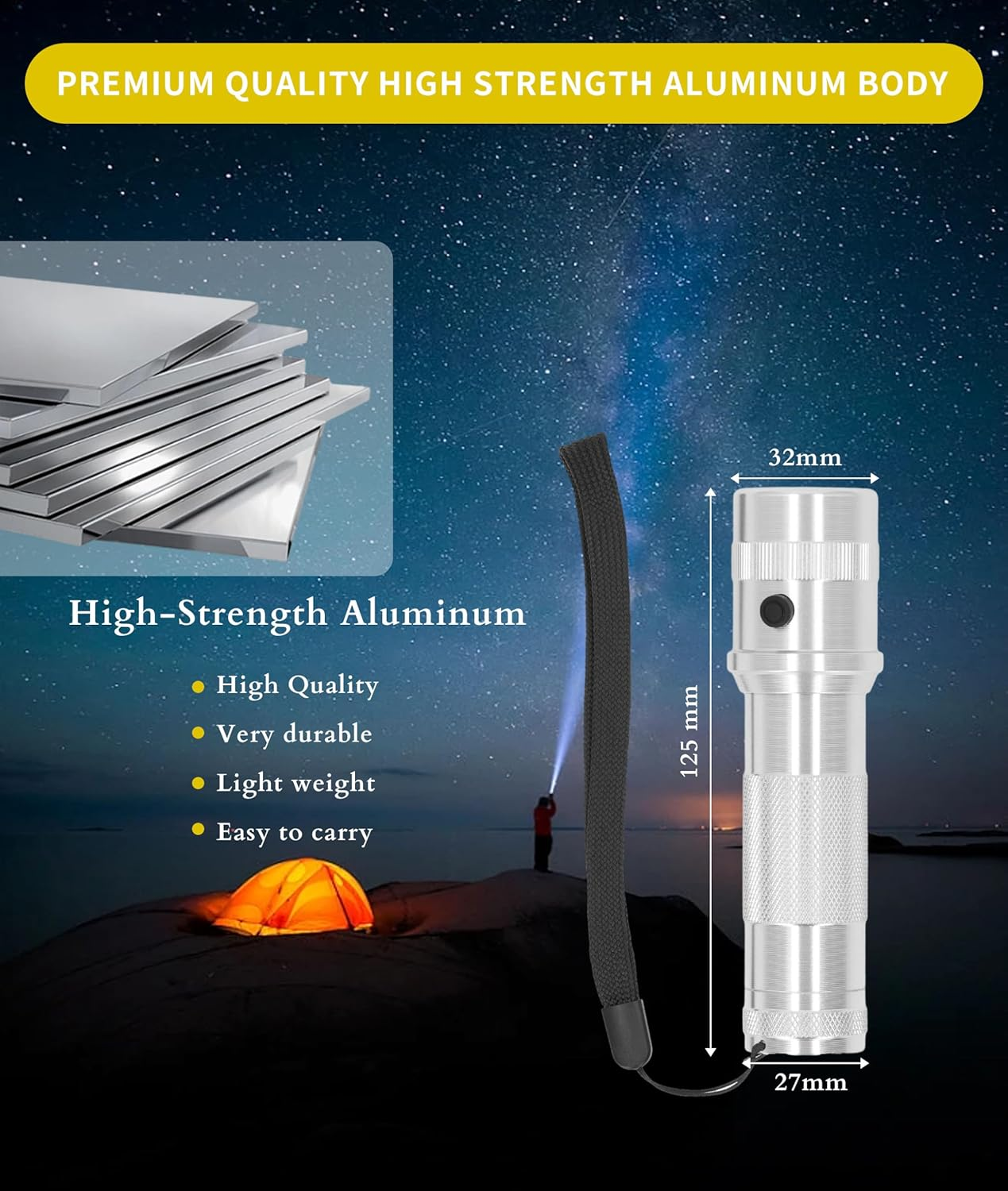 10 Color in 1 Led Flashlight, Rgb Handheld Flashlight Torch, Ipx4 Waterproof Multicolor Flashlight Multi-Color Changing for Halloween, Daily Lighting, Camping, Hiking, Hunting image number 2