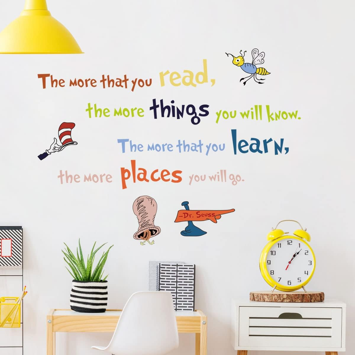 Removable Colorful Inspirational Quotes Wall Decal Learning Education Saying Wall Stickers Motivational Lettering Wall Art Decor for Kids Teens Bedroom Study Room Nursery Classroom image number 6