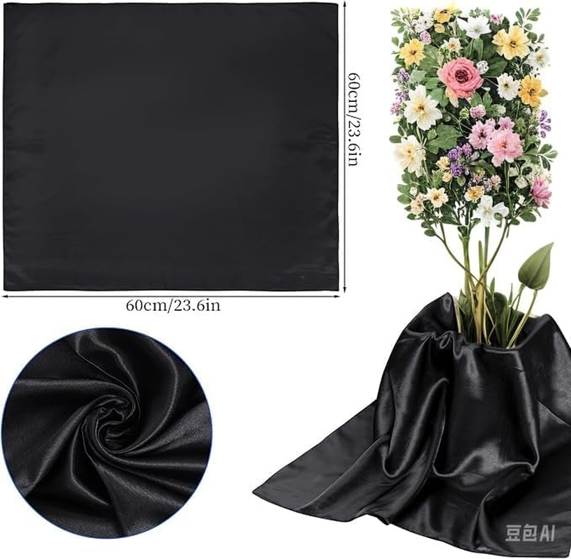 Fsfsdg Square Chiffon Scarf Ribbon Neck Scarf Satin Scarf Handkerchief for Halloween Retro Women Girls Costume Accessory image number 3