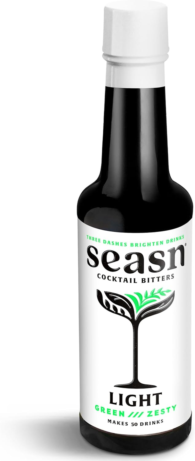 Seasn LIGHT Non Alcoholic Cocktail Bitters &ndash; Zesty & Citrus Bitters with Lime, Grapefruit Peel & Sea Salt &ndash; Vegan, Sugar Free Mixer for Cocktails & Mocktails &ndash; 150 Ml image number 1