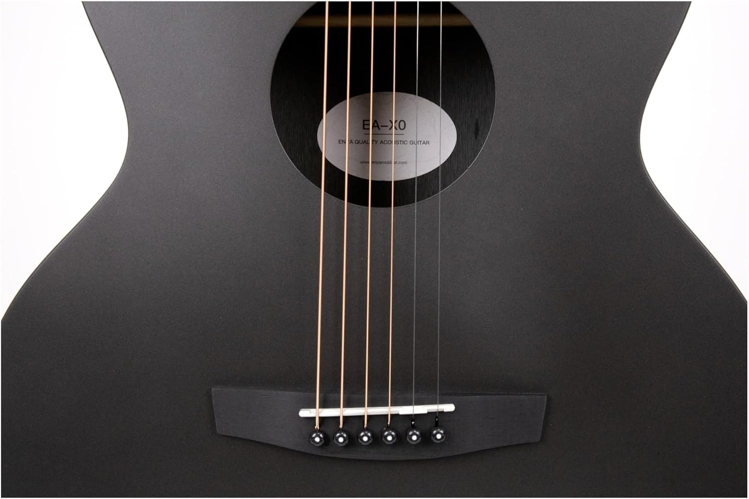 Enya EA-X0 41" HPL Spruce & KOA Acoustic Electric Guitar - Pickup/Eq - Black image number 4