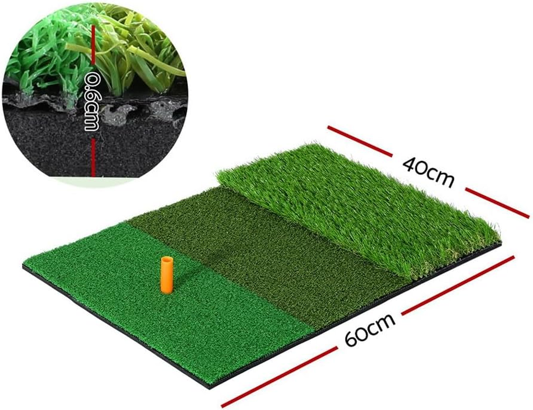 Everfit Golf Hitting Mat, 3-In-1 60 X 40Cm Green Golfs Practice Driving Range Mats Training Equipment for Outdoor Indoor Garden, Foldable Portable Non-Slip Base Wear-Resistant Backing image number 5