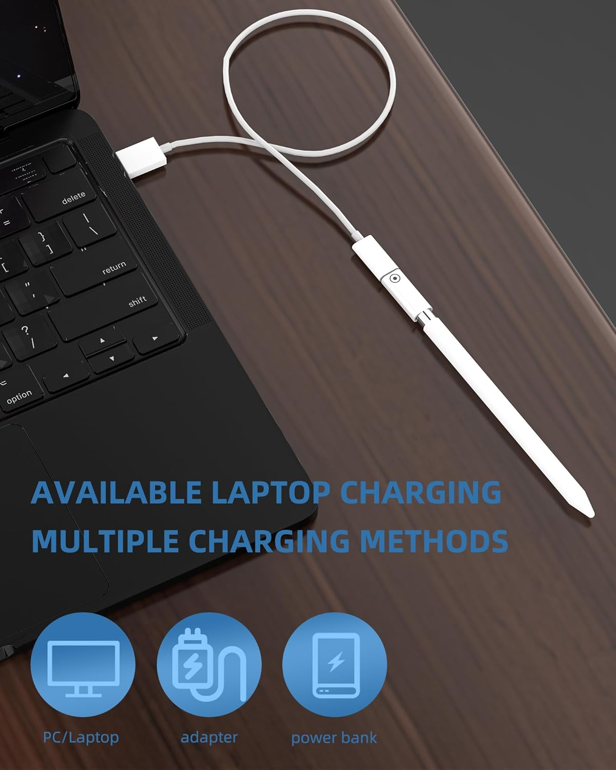 Lightning Female to USB C Female Connector for Pencil Charging Converter(2 Pack) for Ipad 1St Gen Generation Adapter Type C Cable Plug Accessories Pen Charger Adaptor for Apple MFI Certified image number 5