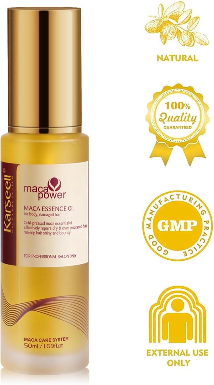 Karseell Moroccan Argan Oil for Hair Healing Cold Pressed Weightless Argan Oil Hair Serum for Dry Damaged Hair 50Ml