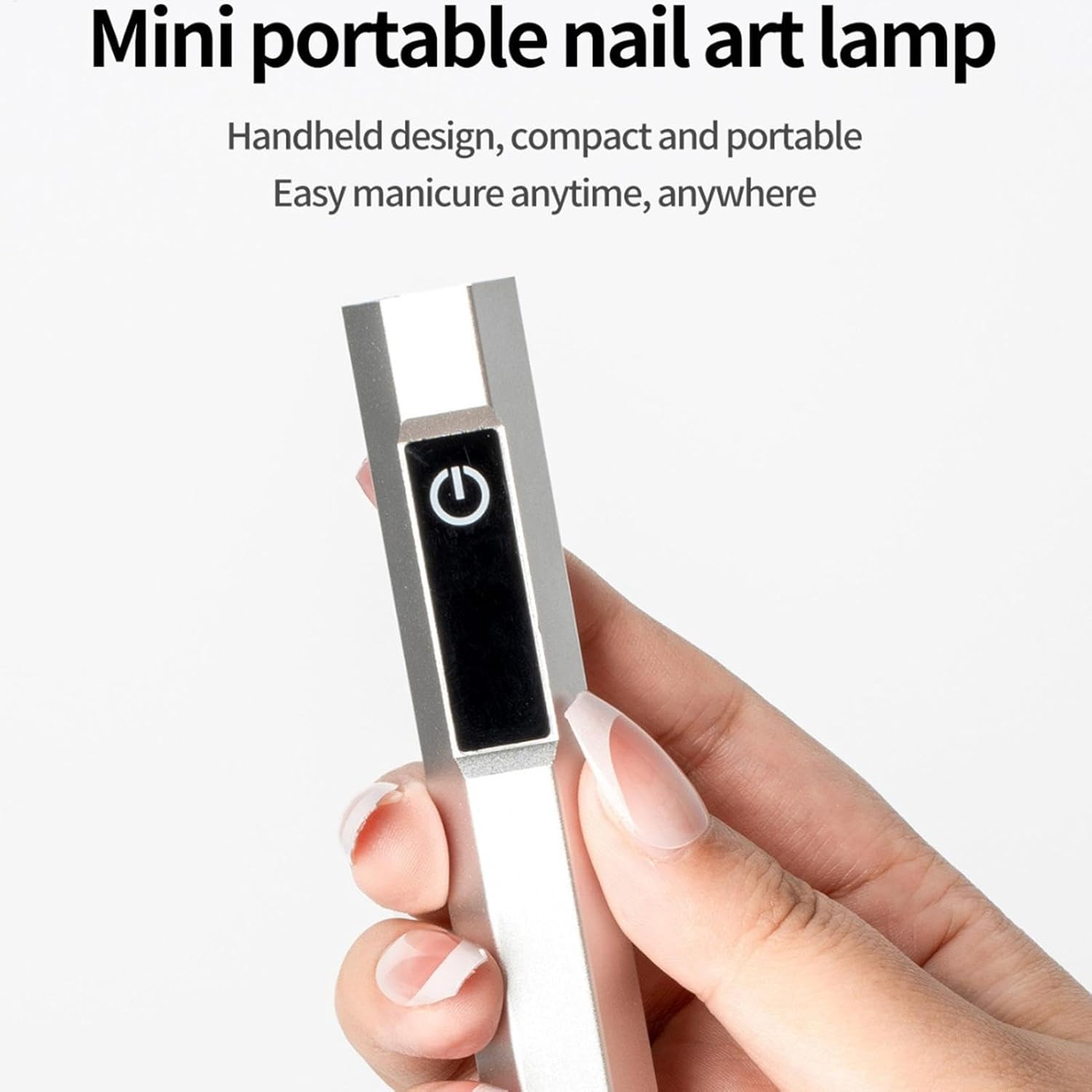 Nail Lamp, Wireless Flash Led Lamp with Display, 2 Timing Modes, Portable Cordless Manicure Curing Light, Quick-Dry Nail Dryer for Beginners and Professional Use, 4.53X0.79 Inches - White image number 6