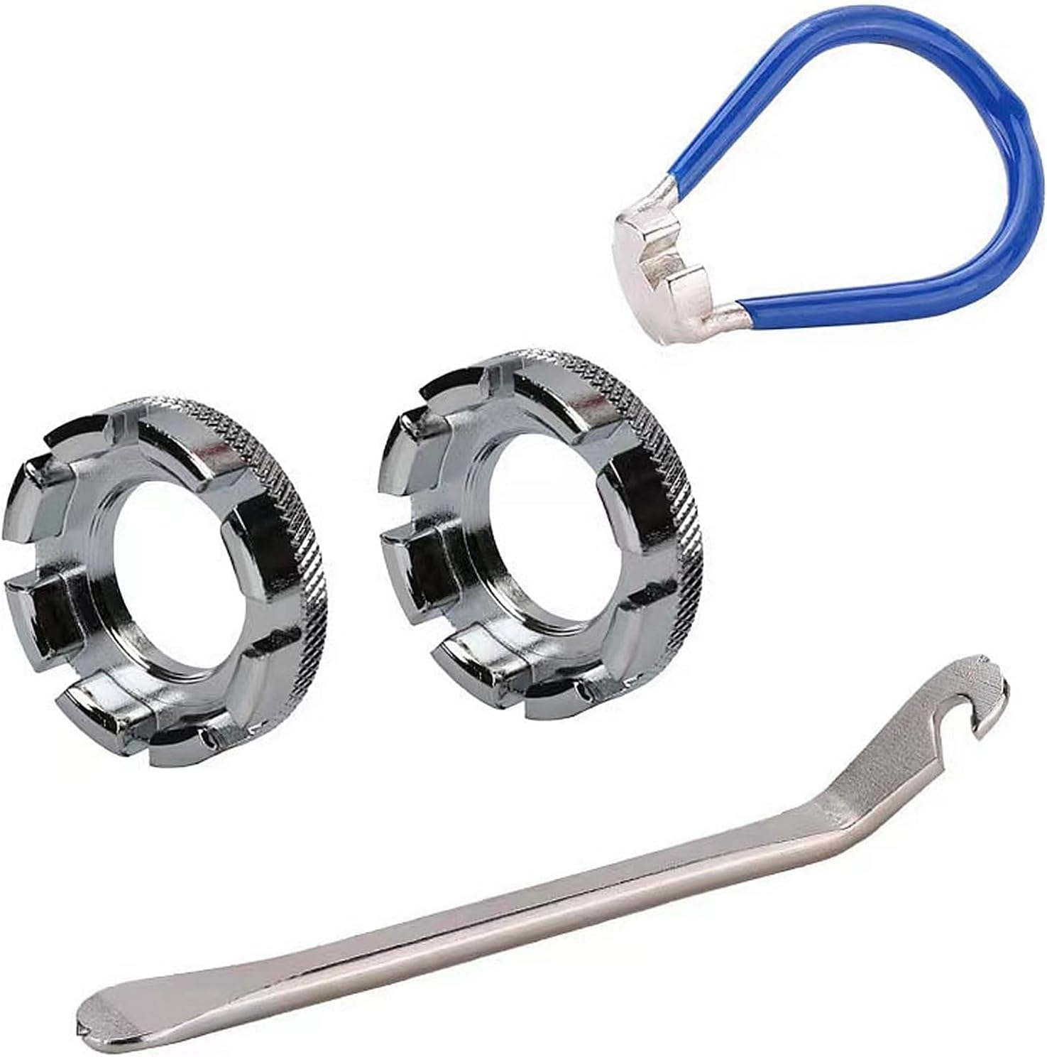 Universal Bicycle Spoke Key Set (4-Pack) - Heavy-Duty Forged Steel Wheel Tension Tool with Anti-Slip Rubber Grip | Perfect for Road Bikes/Mtbs， Precision Tuning Kit for Home Mechanics & Pro Riders