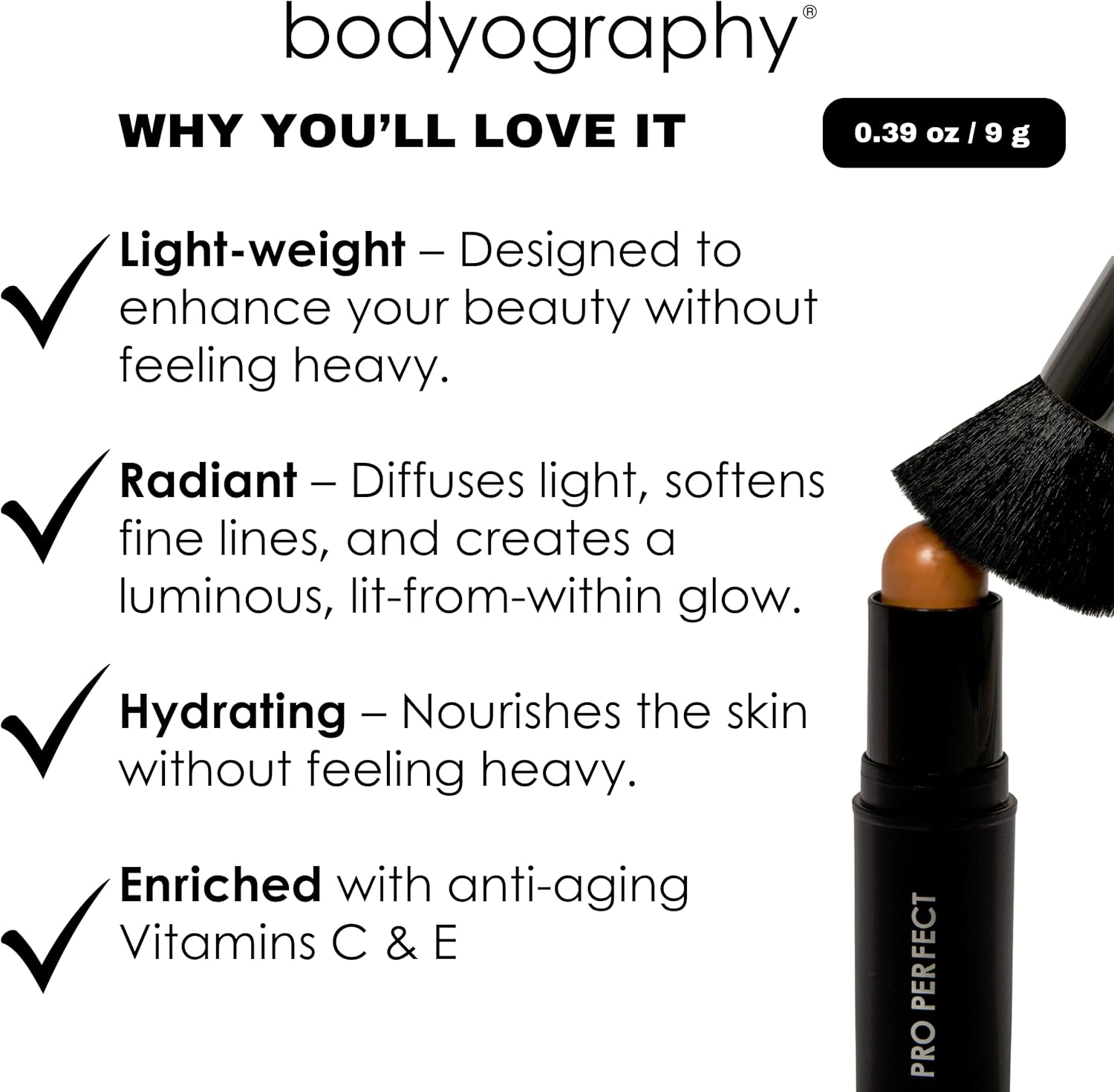 Bodyography Pro Perfect Foundation Stick, No. 723 Honey image number 5