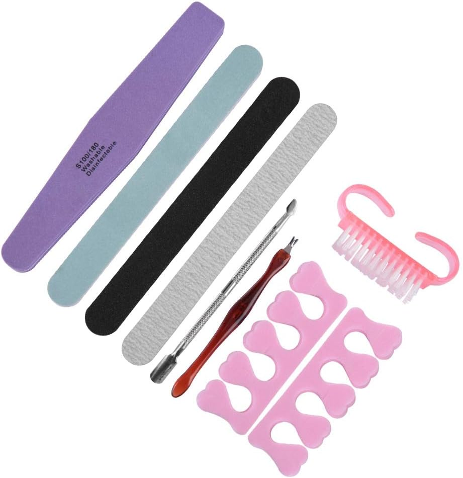 Manicure Set, Nail Files Set, Professional Nail Files and Buffer Manicure Kit, for Gel Nail Art Fingernails Toenails Travel, Gift