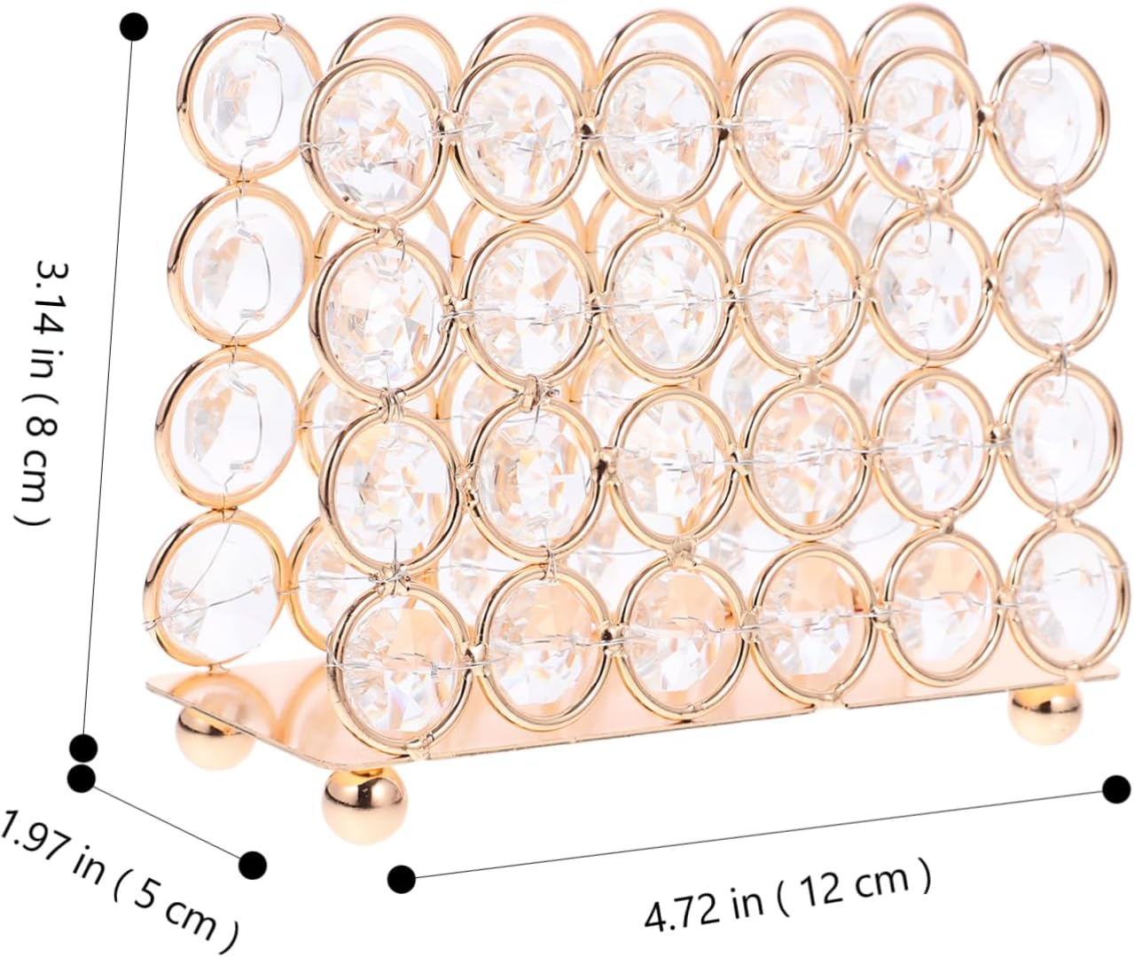 Space-Saving Napkin Dispenser Stylish Paper Holder Modern Napkin Storage Tabletop Tissue Holder image number 1